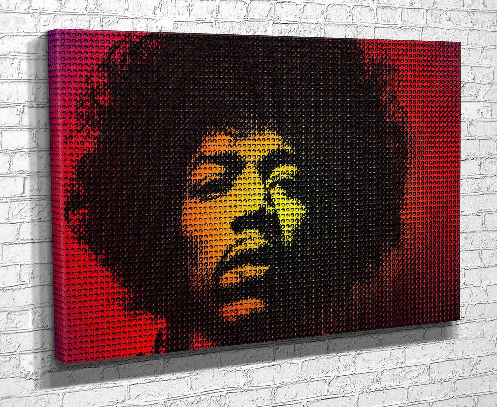 Jimi Hendrix Retro Print on Canvas Modern Wall Art Canvas | Etsy