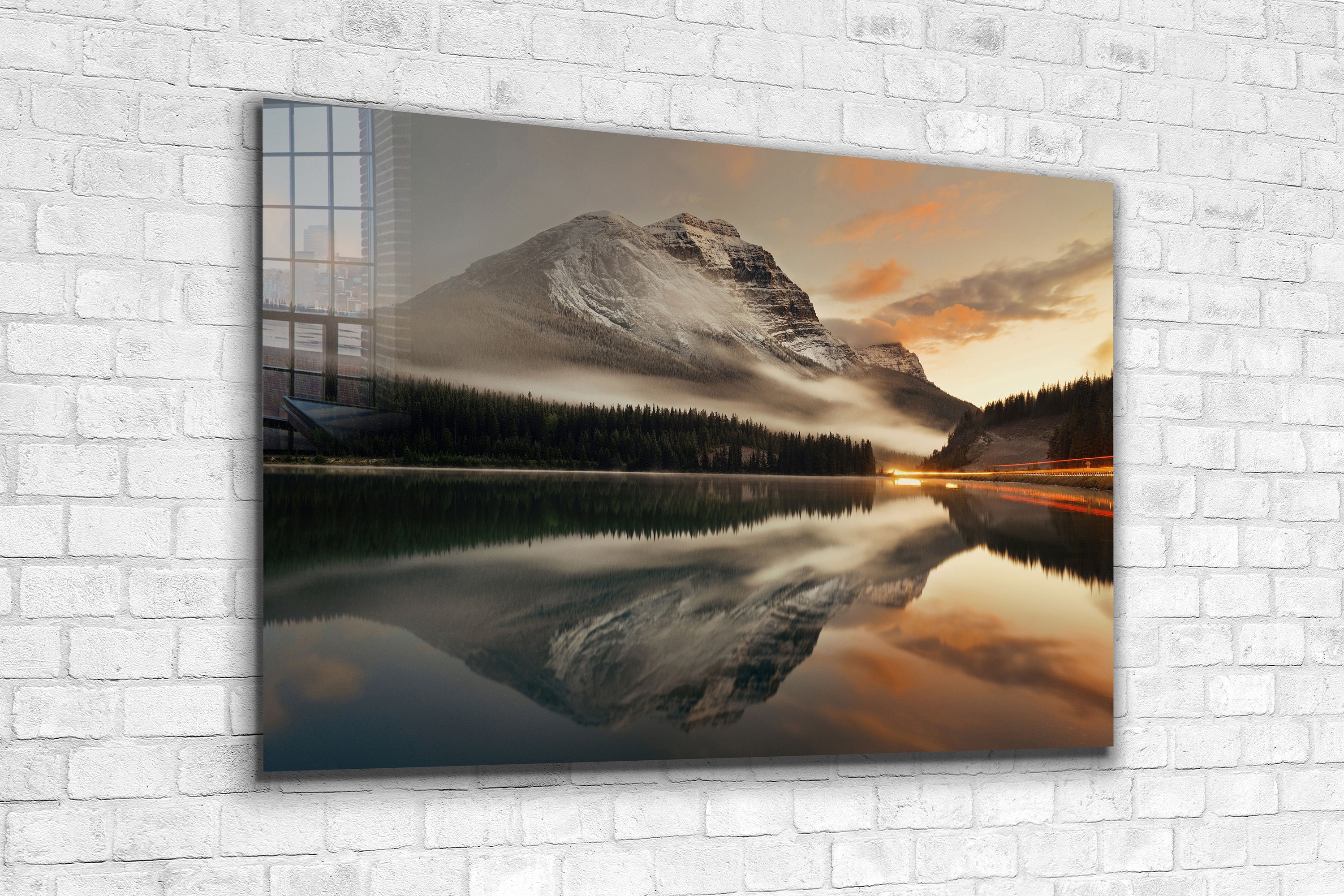 Glass Print Wall Art 112x45 cm Image on Glass Decorative Wall Picture 96464167 