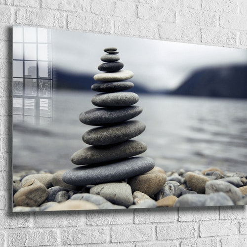 Zen Tempered Glass Printing Wall Art Natural and Vivid Wall Etsy