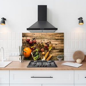Gift Kitchen Decor-Fruits Backsplash-Chopping Board-Tempered Glass Backsplash -Kitchen Wall Decor-Kitchen Decor Gift-Handmade Gifts