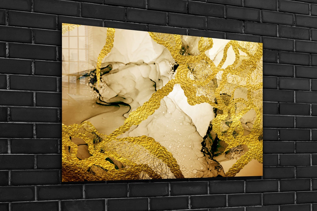 Abstract Tempered Glass Printing Wall Art , Extra Large Wall Art, Gift
