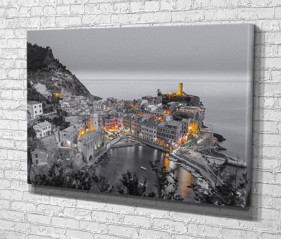 Vernazza Cinque Terre Canvas Print: Italy Coastal Wall Art - Etsy