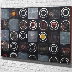 Abstract Art Print on Canvas , Floating Frame Option, Modern Wall Art, Canvas Wall Art , Extra Large Wall Art