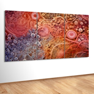 Abstract Tempered Glass Wall Art: 3-Panel Mega Size Decor