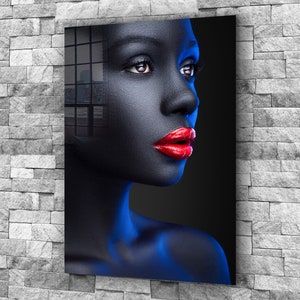 Glamour Wandkunst aus gehärtetem Glas: Vivid Portrait Decor