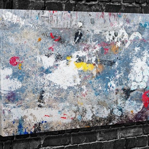 Abstract Wall Paint Art,  Print on Canvas , Floating Frame Option, Modern Wall Art, Canvas Wall Art , Extra Large Wall Art, Christmas Gift