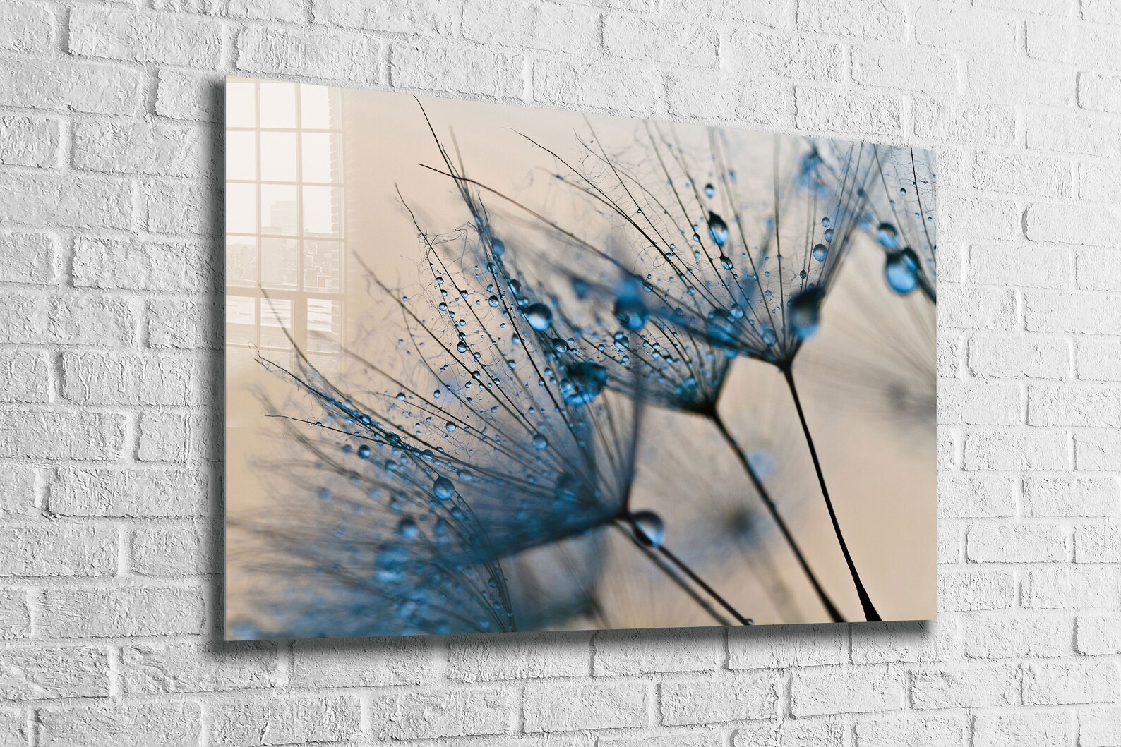 Abstract Tempered Glass Printing Wall Art Natural and Vivid Etsy