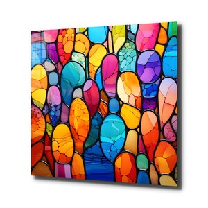 Tempered Glass Wall Art / Stained Wall Art / Stained  Wall Decor / Large Wall Art /  Scenery Window Decor  / Christmas Gift