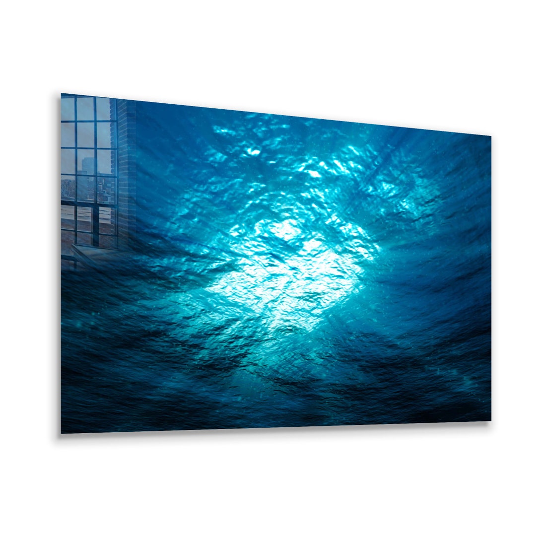 Glass Wall Art / Acrylic Glass Art / Floating Frame Option / Etsy