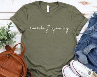 Wyoming Shirt  |  Roaming Wyoming  |  Bison Shirt  |  Buffalo Shirt  |  Black Bear Shirt  |  Yellowstone Shirt  |  Wanderlust  |  Roam Free