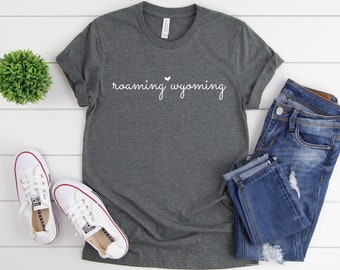 Wyoming Shirt  |  Roaming Wyoming  |  Bison Shirt  |  Buffalo Shirt  |  Black Bear Shirt  |  Yellowstone Shirt  |  Wanderlust  |  Roam Free