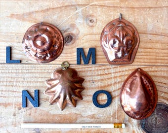 Vintage Copper Molds | Copper Blancmange Molds | Antique Copper