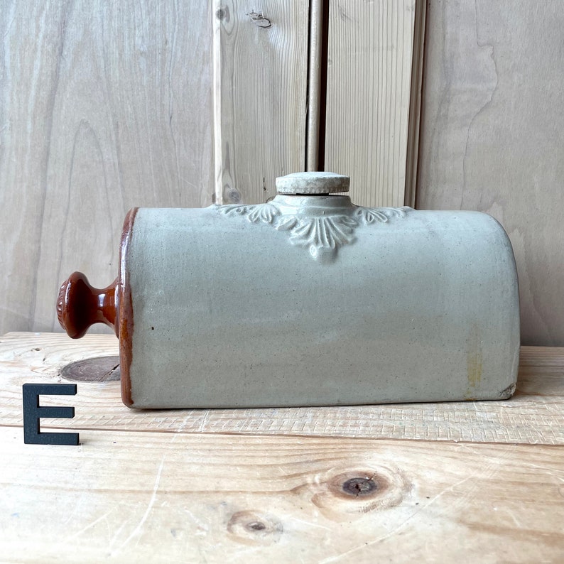 Vintage Stone Hot Water Bottle Antique Stoneware Hot Water Etsy