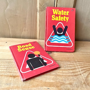 Vintage Early Ladybird Books, Series 819, Road Sense and Water Safety, sold as a set, collectable books, childrens books,