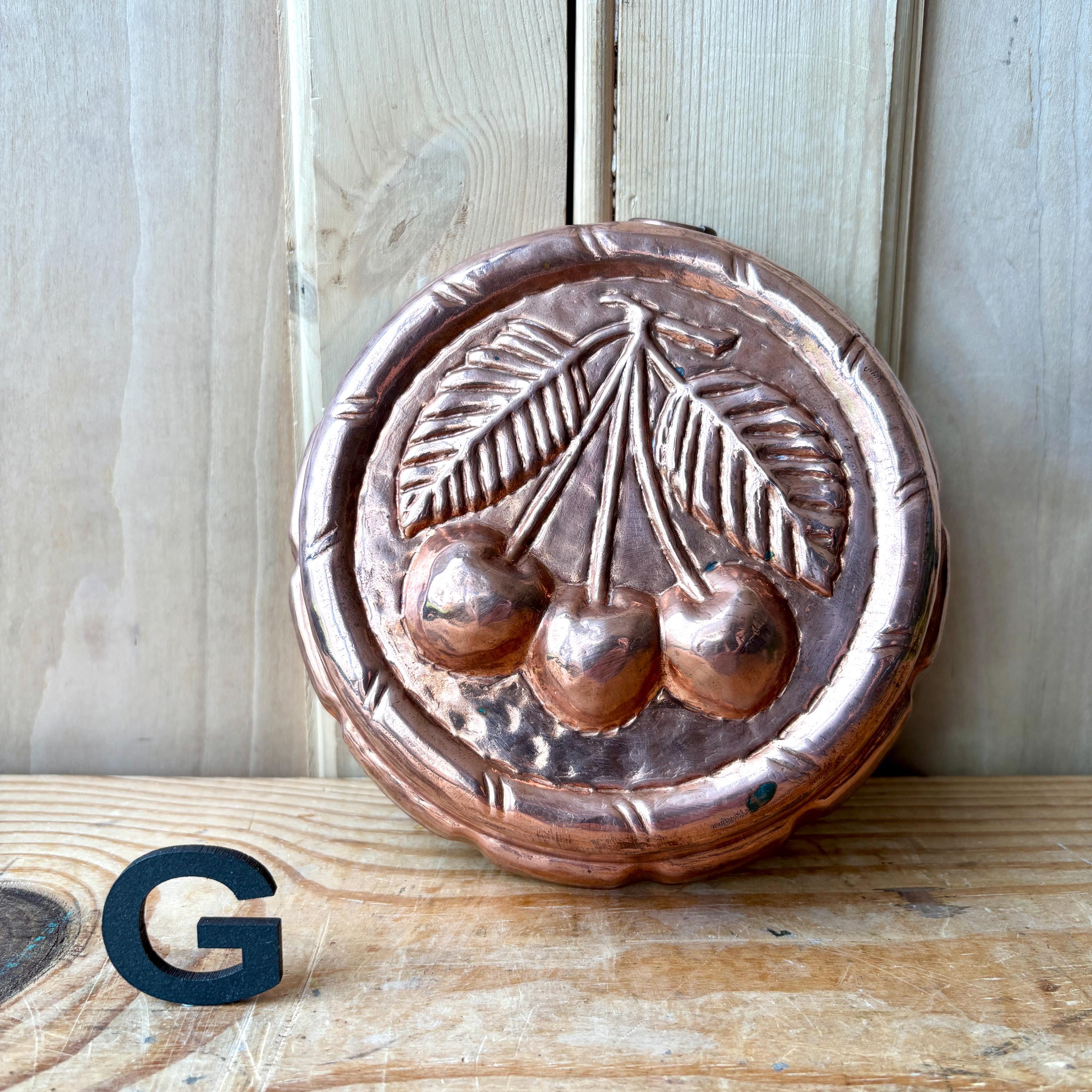 Vintage Copper Molds, Fruit Bowl, Blancmange Pudding Mold, Kitchen