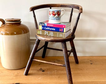 Vintage Child's Fireside Chair | Small Fireside Chair | Dolls Chair | Home Decor