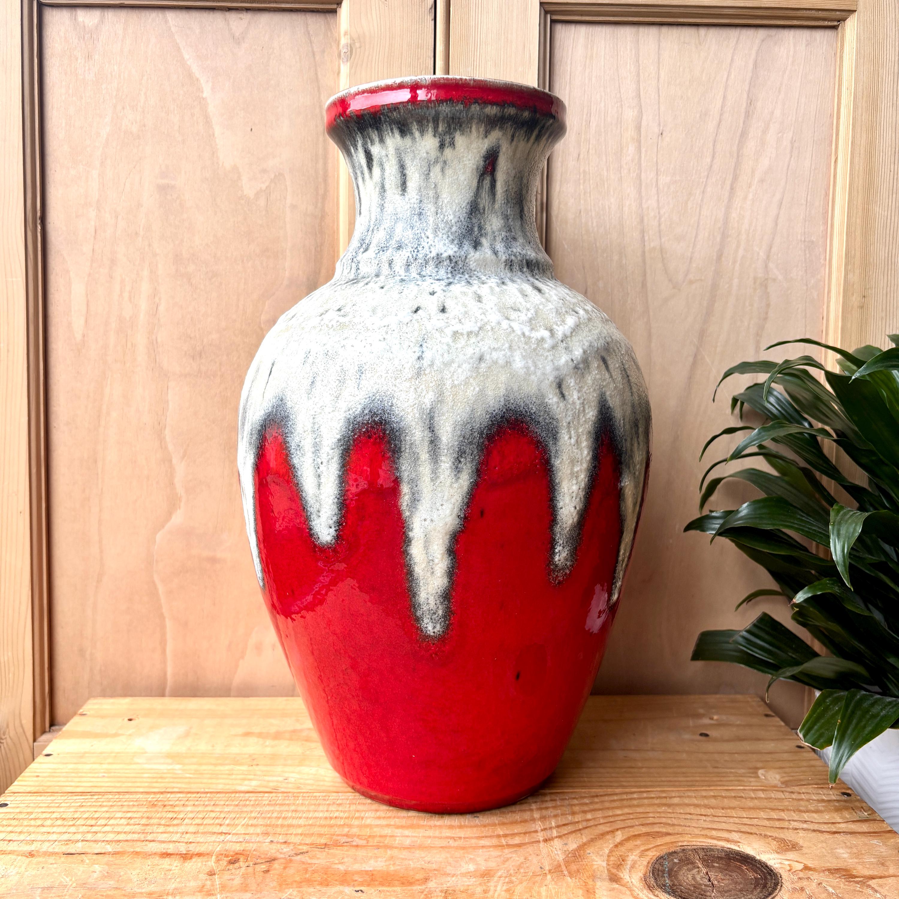 West German Bay Keramik 66-40 | Fat Lava Vase | West German