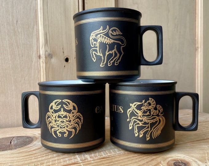 Hornsea Pottery Astrology Mugs, Star Sign Mugs, Hornsea Taurus Mug