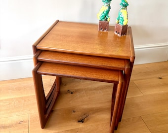 G Plan Quadrille Nest of Tables | Midcentury furniture | Mid Century Nest of Tables | Vintage tables