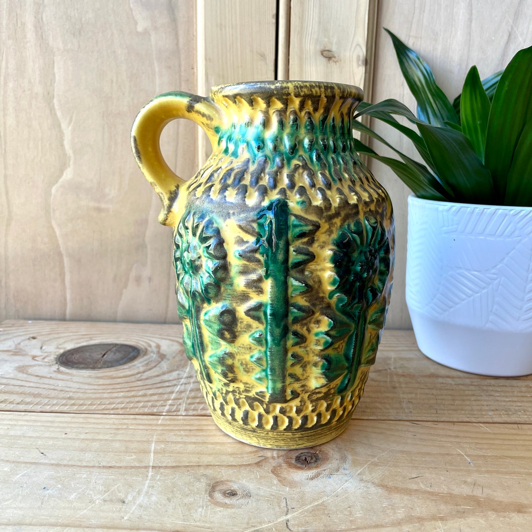 工芸品 Vintage Bay Keramik West German Vase Vintage West German Bay Keramik 93-25 Vase Mid Century