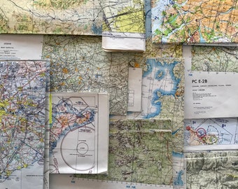 Vintage Aviation maps, Retro aviation maps, Map gifts