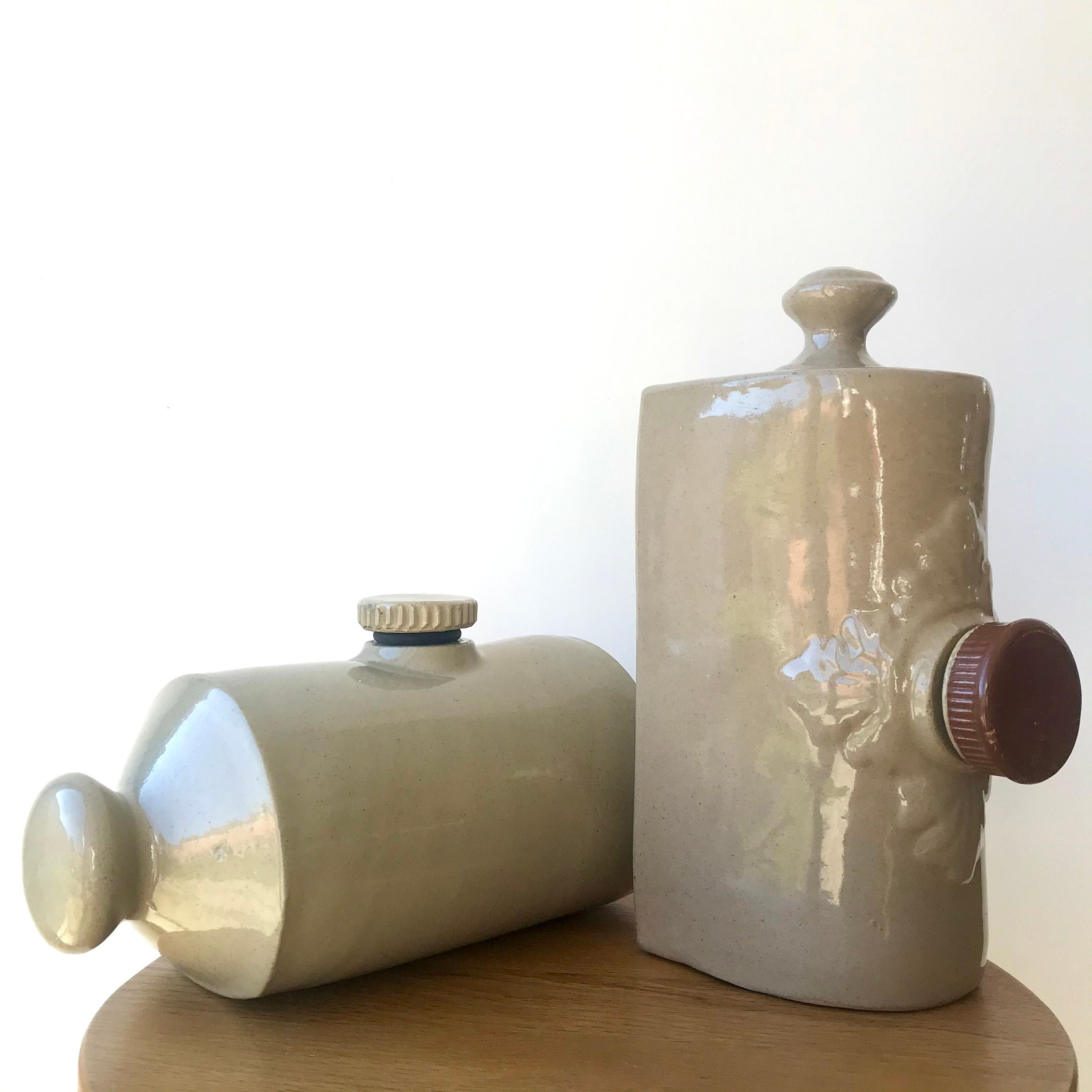 Vintage Stone Hot Water Bottle Antique Stoneware Hot Water Etsy UK