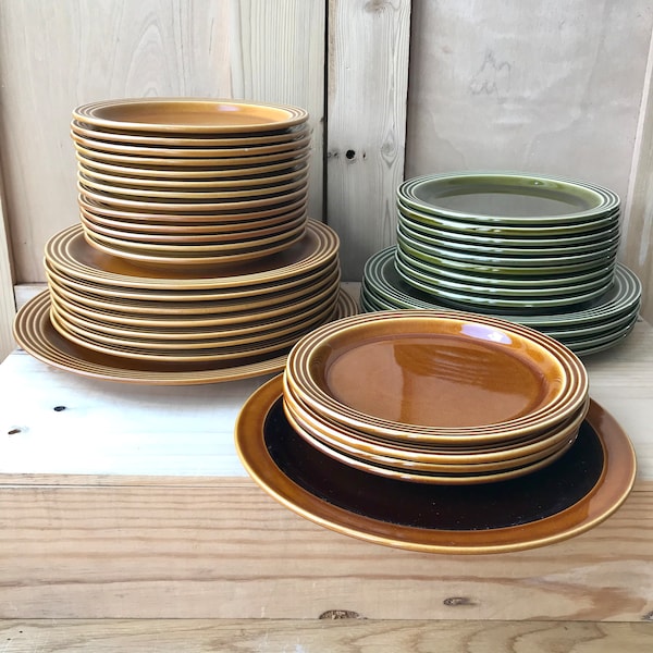 Hornsea Heirloom, Hornsea Bronte, Hornsea Saffron, Vintage Hornsea china, Hornsea Pottery plates