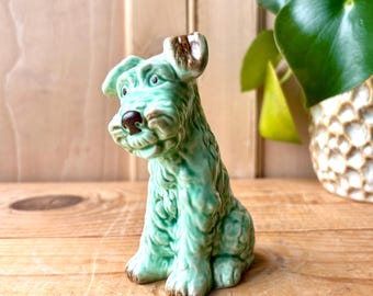Vintage SylvaC Green Terrier model 1378 | SylvaC Dog Medium | Collectable SylvaC Pottery