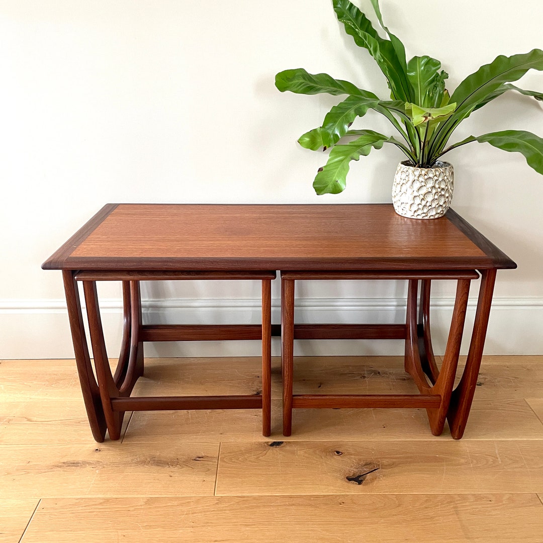 G Plan Astro Long John Coffee Table and Side Tables, G Plan Nest of