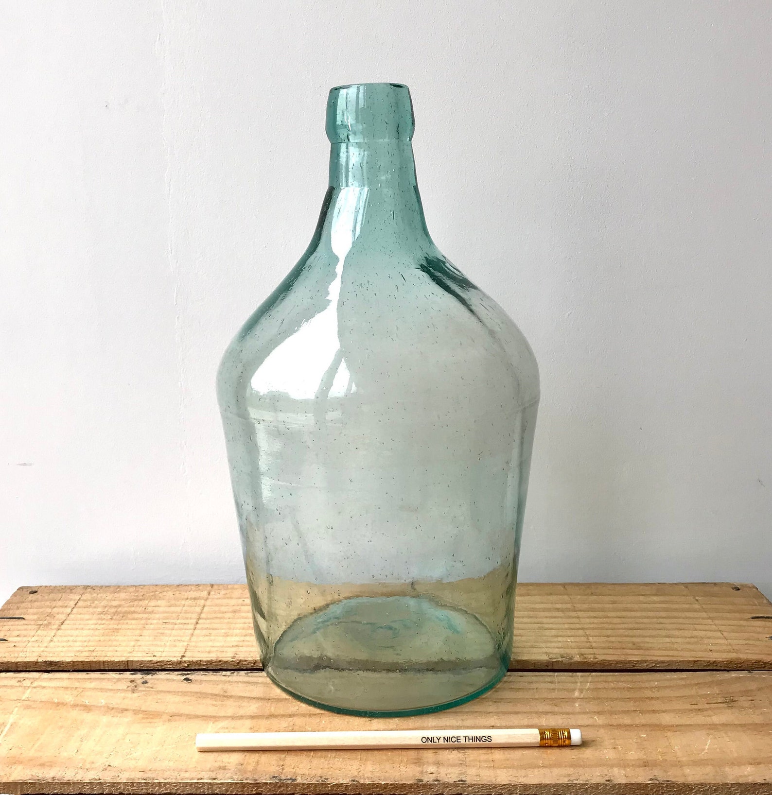 Vintage Carboy Hand blown carboy vintage bottle glass vase Etsy