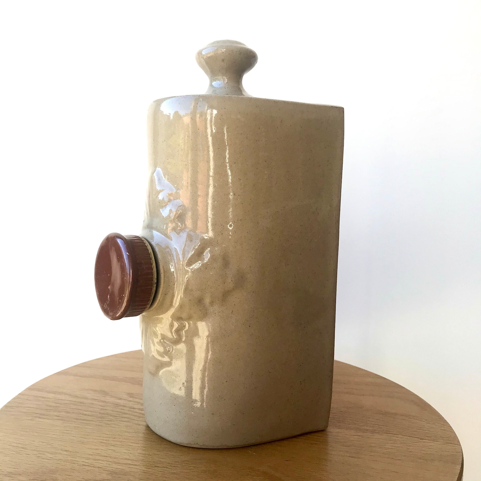 Vintage stone hot water bottle antique stoneware hot water Etsy