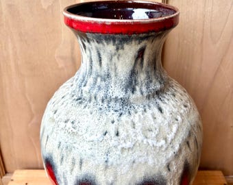 West German Bay Keramik 66-40 | Fat Lava Vase | West German