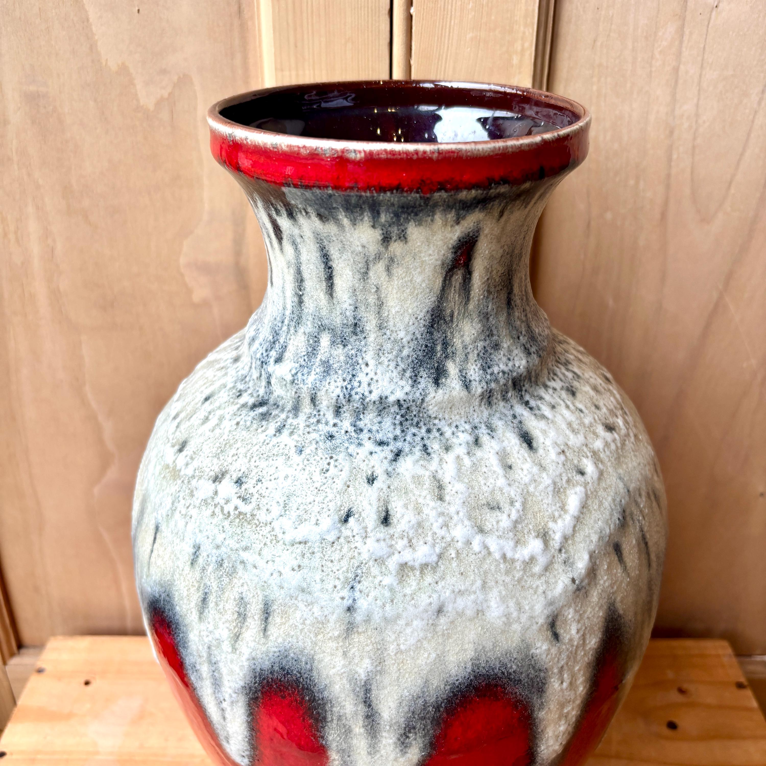 West German Bay Keramik 66-40 | Fat Lava Vase | West German