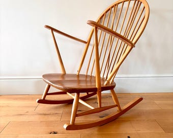 Vintage Ercol Grandfather Rocking Chair Model 315 | Blonde Ercol