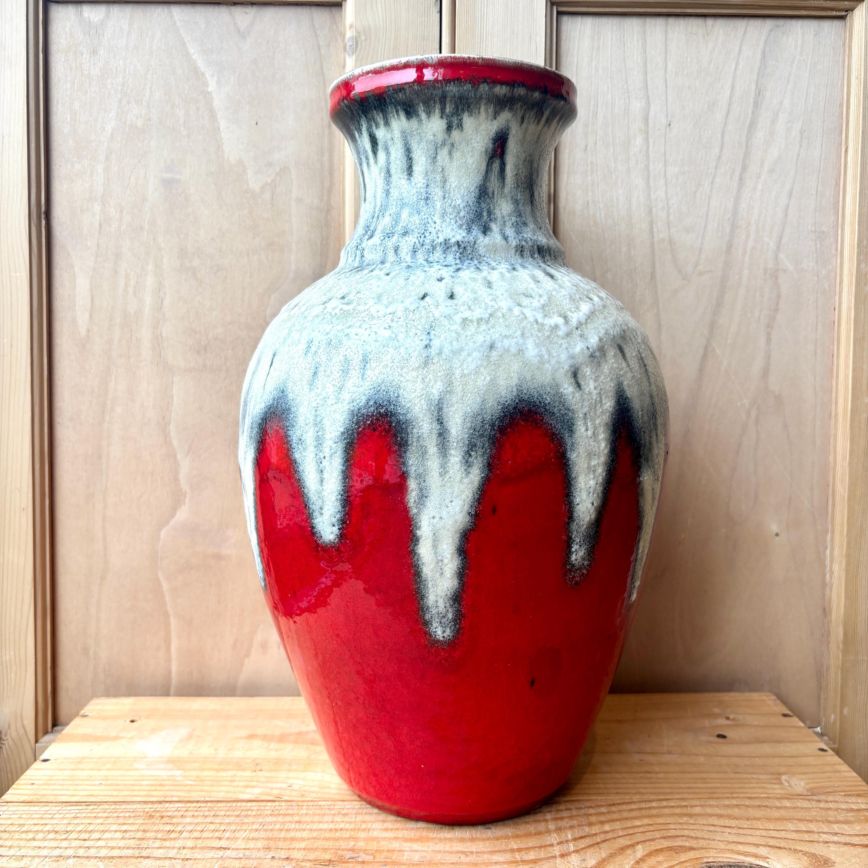 West German Bay Keramik 66-40 | Fat Lava Vase | West German
