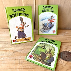 Vintage Early Ladybird Books, Series 497 Books 2, 4 and 5 &quot;Tasseltip series&quot; sold as a set, collectable books, childrens books,
