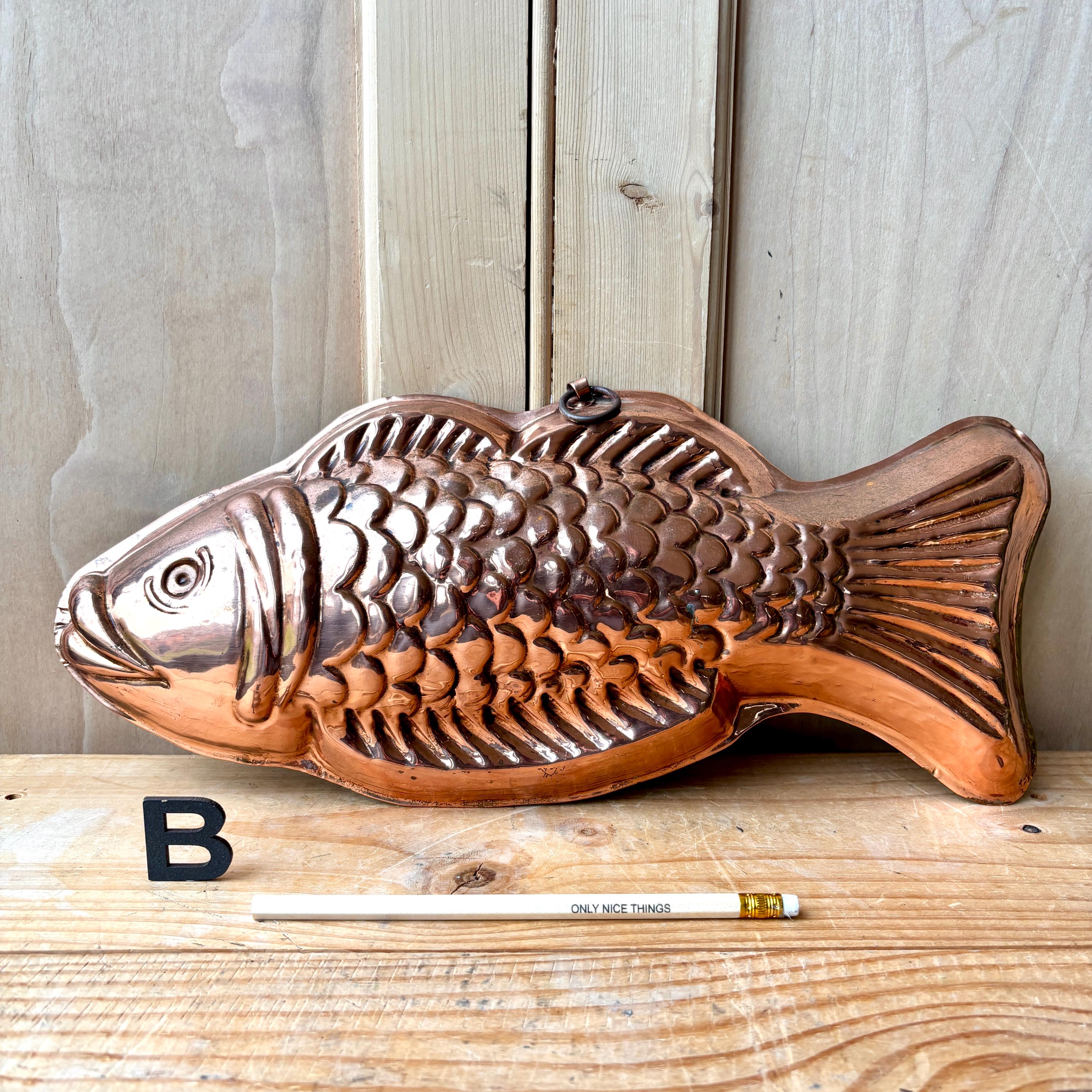 Vintage Copper Fish Molds | French Copper Molds | Terrine Molds