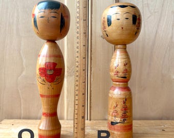 ヴィンテージの日本のこけし人形｜日本の木製こけし人形｜オリジナルの