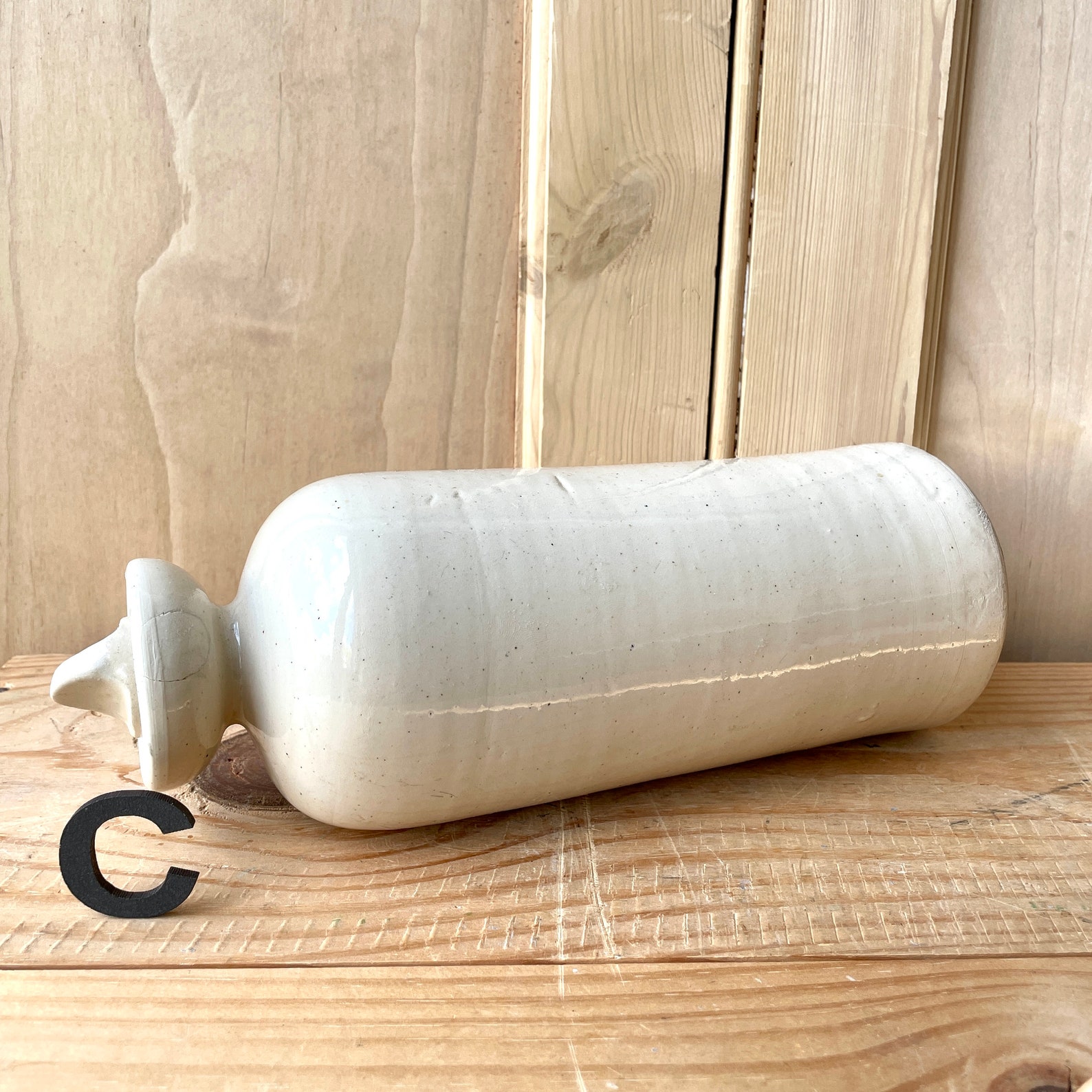 Vintage Stone Hot Water Bottle Antique Stoneware Hot Water Etsy