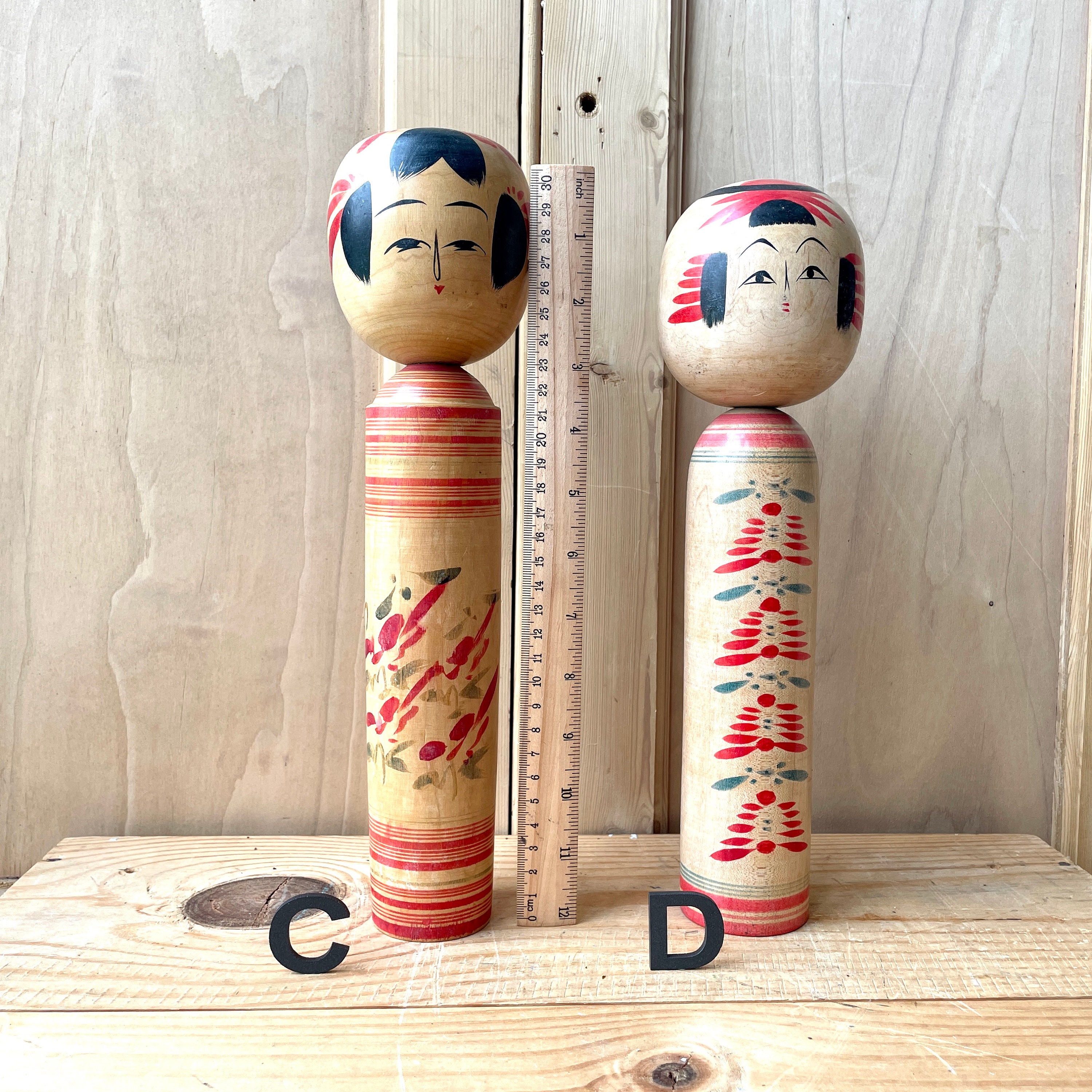 Vintage Japanese Kokeshi Dolls Japanese Wooden Kokeshi Dolls Etsy UK