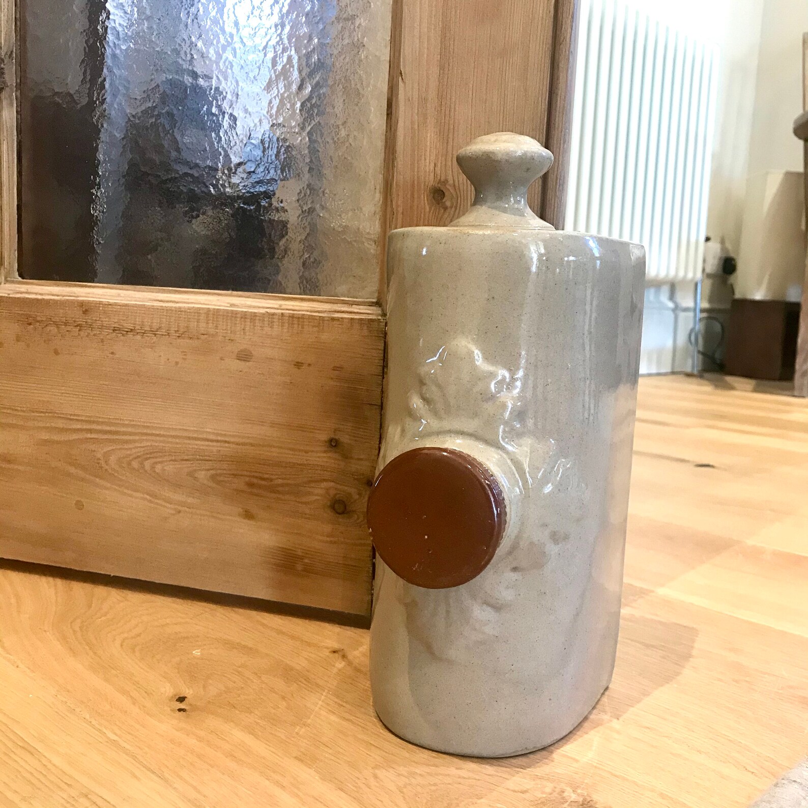 Vintage stone hot water bottle antique stoneware hot water Etsy