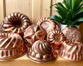 Vintage Copper Molds | Copper Blancmange Molds | Antique Copper