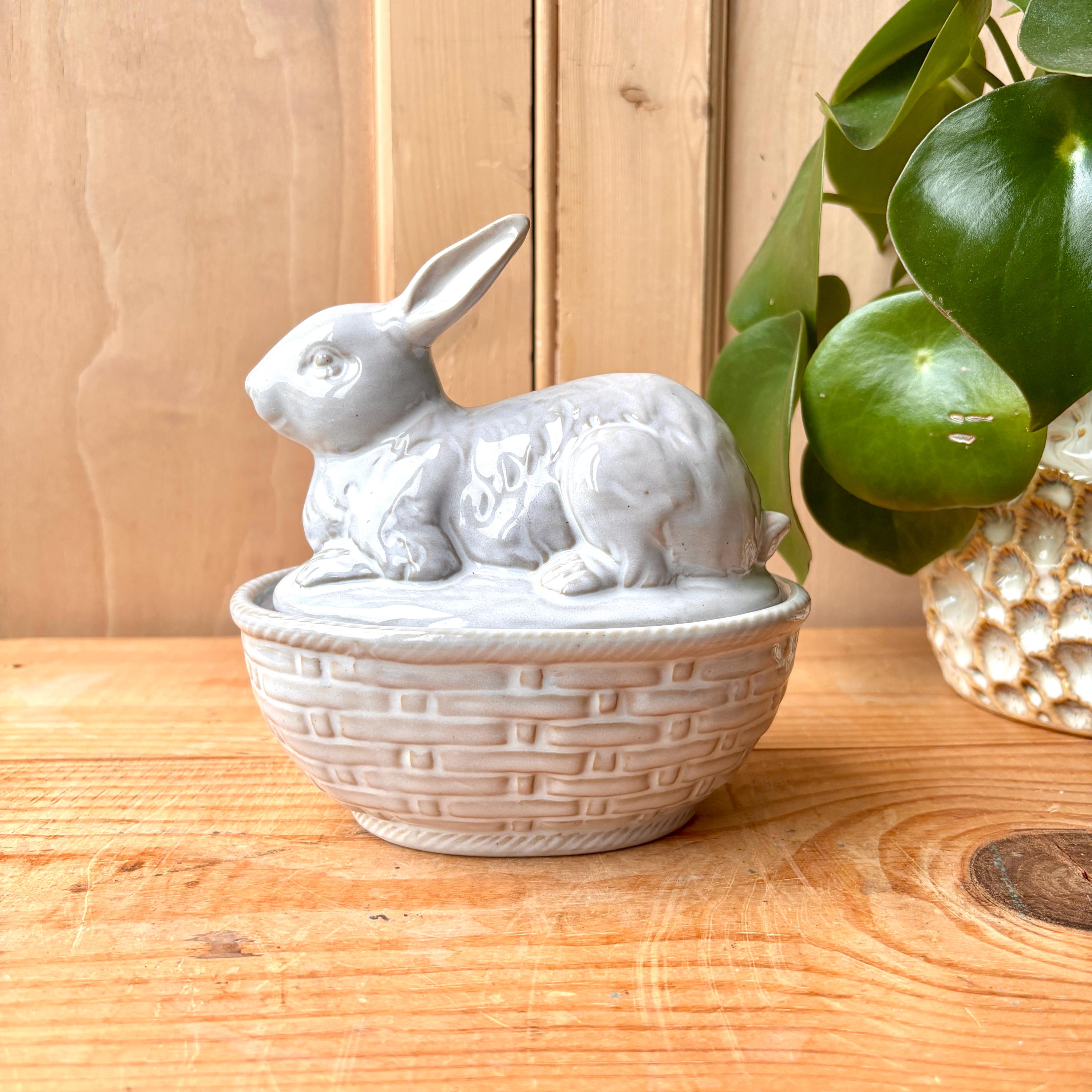 René - 【toileue】新品未使用☆ボレロ☆トワレ☆ポンヌフ、ルネ、フォクシー Vintage French Rabbit Tureen, White Glazed Ceramic Rabbit Tureen