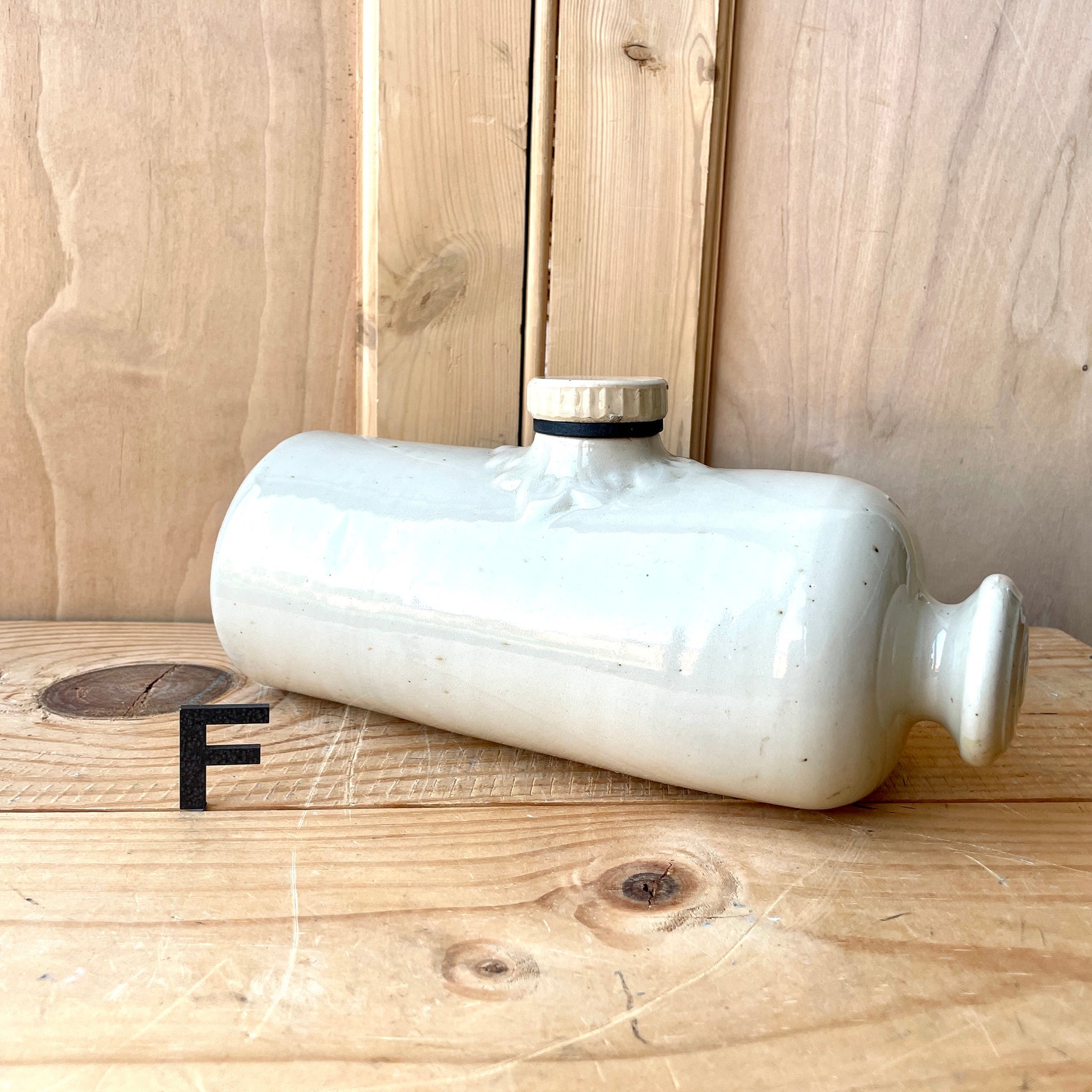 Vintage Stone Hot Water Bottle Antique Stoneware Hot Water Etsy