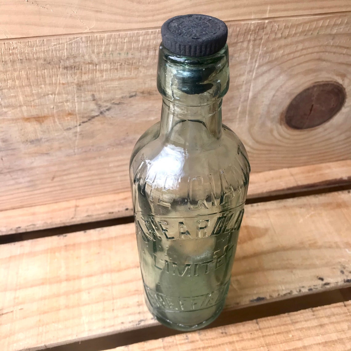 Vintage Beer Bottle Ginger Beer Bottle Stamped Glass Bottle - Etsy UK