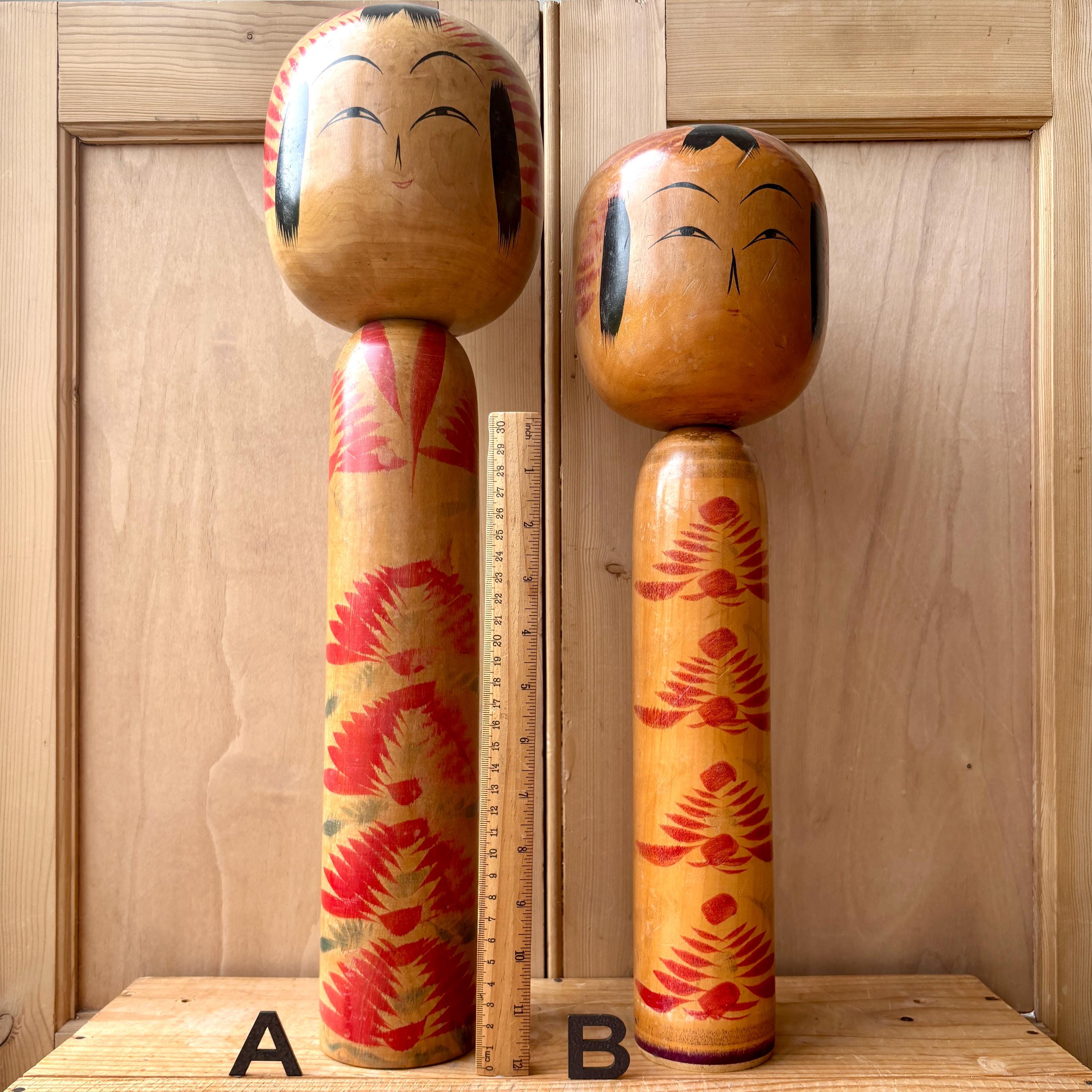 ヴィンテージの日本のこけし人形｜日本の木製こけし人形｜オリジナルの