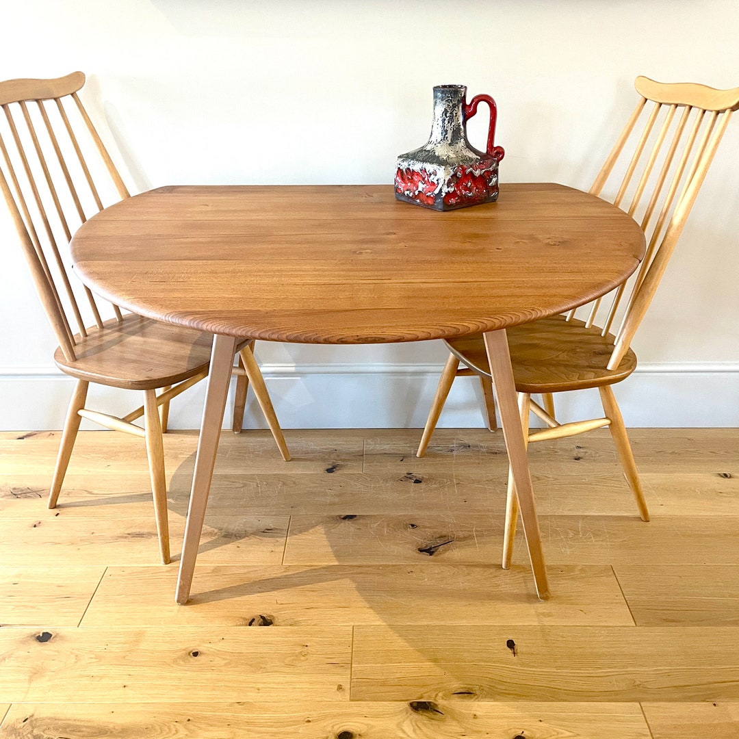 Ercol Table Windsor Drop Leaf Table Model No384 Blonde Ercol Etsy UK