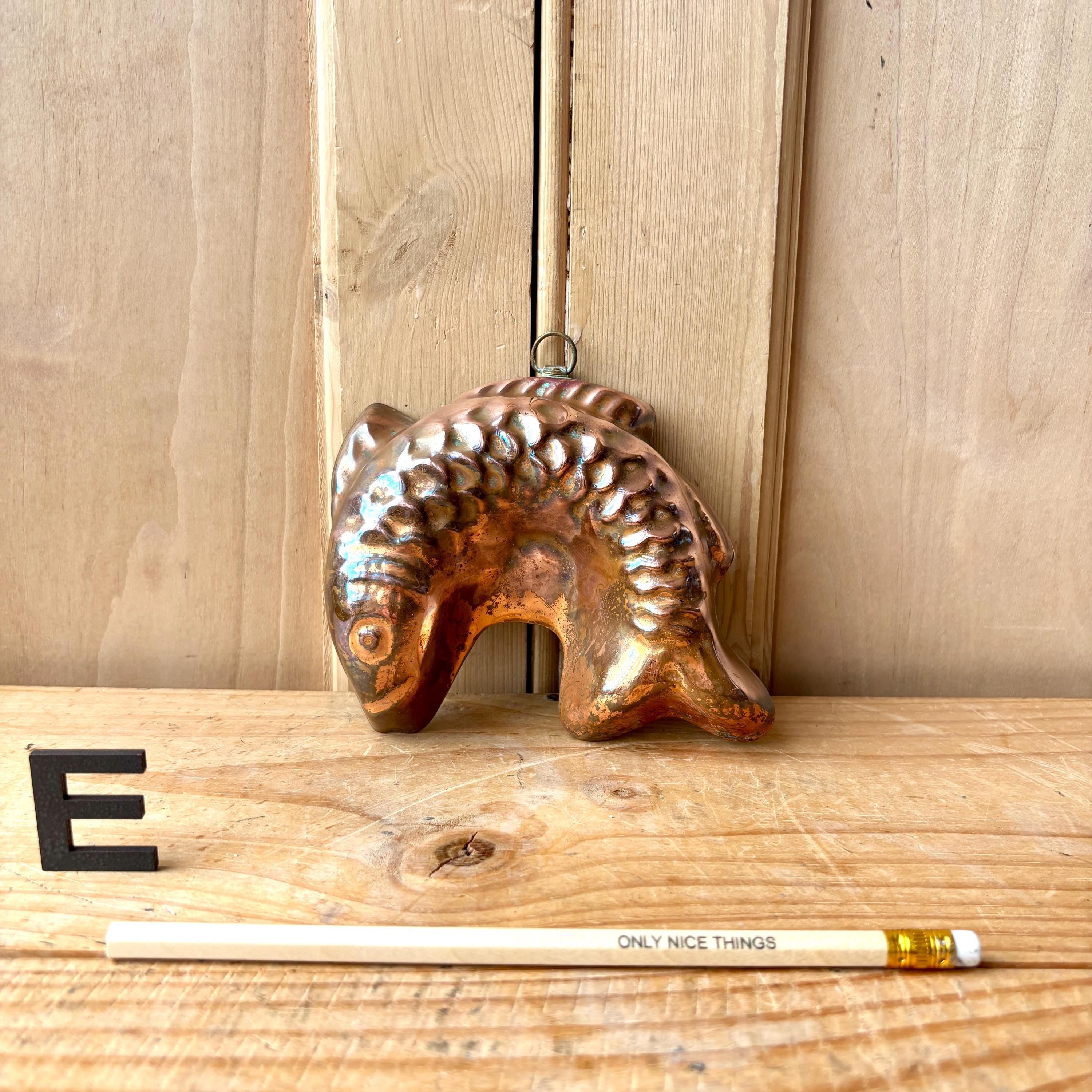 Vintage Copper Fish Molds | French Copper Molds | Terrine Molds
