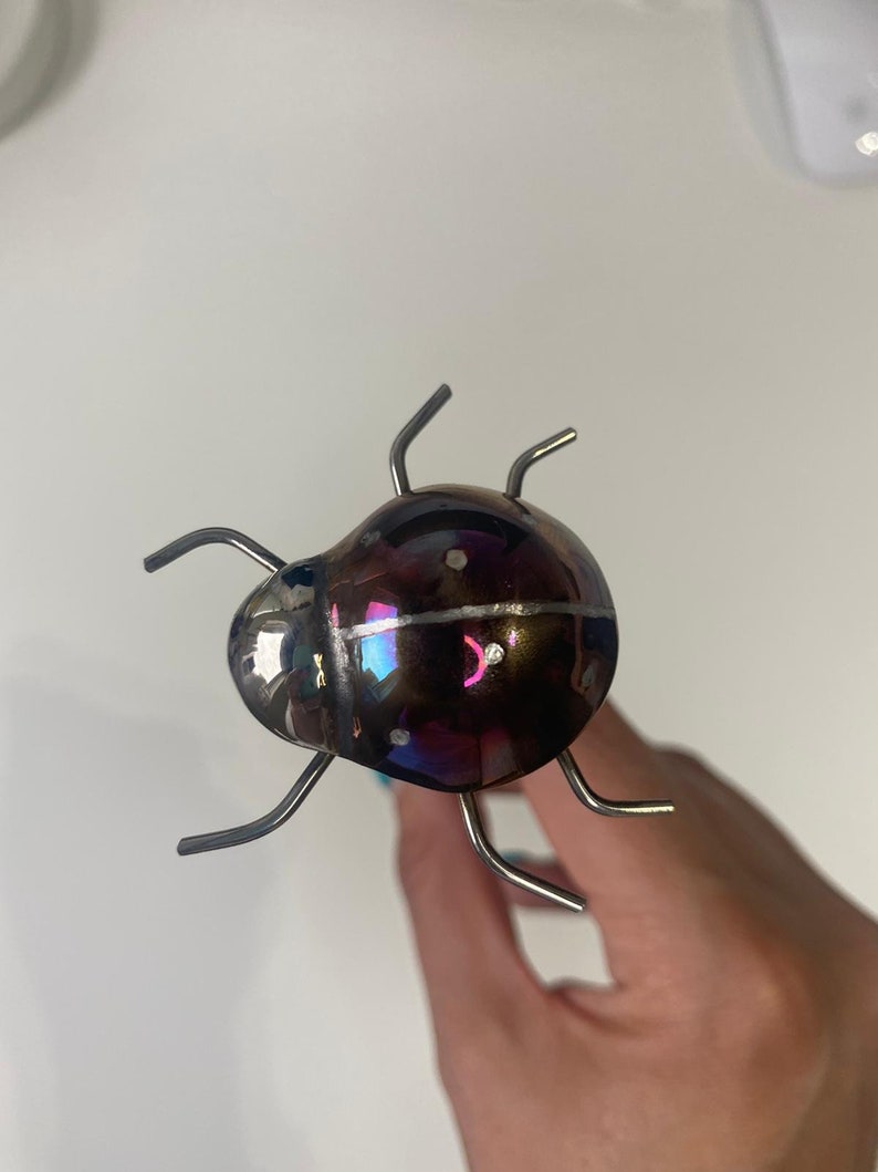 Handmade stainless steel ladybird. image 10