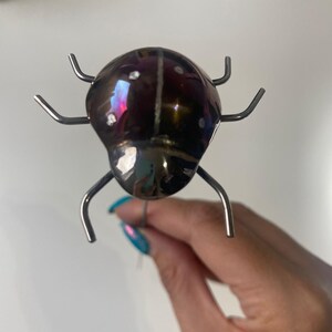 Handmade stainless steel ladybird. image 7
